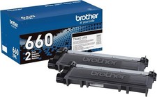Brother Genuine High-Yield Black Toner Cartridge Twin Pack TN660 2PK (TN6602PK) picture
