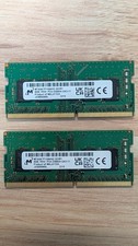 Lot of 2 - Micron 8GB DDR4 PC4-3200AA SO-DIMM Memory Ram MTA8ATF1G64HZ-3G2R1 picture