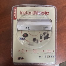 Vtg ADS Tech Instant Music RDX-150 Record LP's/Cassette to audio CD & MP3 NEW picture