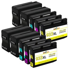 10PK Compatible With HP 932XL Black HP 933XL Color Ink Cartridge 7610 Printers picture