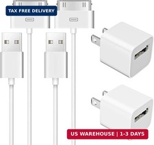 2 Pack 30-Pin to USB-C Cable for iPhone 4 | 2 Pack 5W USB Charger Adapter| Apple picture