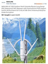 WAVLINK AC1200 Outdoor Mesh Extender/Router,Long Range IP65 Waterproof  picture