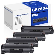 4 PACK CF283A 83A Toner for HP LaserJet Pro MFP M225rdn M201dw M127fw Printer picture