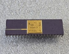 Vintage, Intel 8086 CPU, 1979, Rare Collectible Microprocessor, Purple Ceramic picture