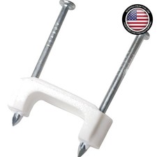 Plastic Staple 3/4 Inch 14/3 12/3 10/3 NM Cable White 575 Pack picture