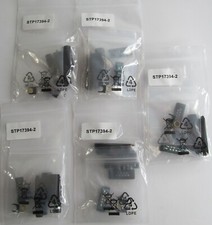 5-PACK RS232 9-PIN GOLD 90-DEGREE MALE ANGLE CONNECTORS SINGLE SCREW STP17394-2 picture