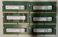Lot of 6 Micron 16GB DDR4-3200 PC4-25600 1Rx8 SO-DIMM MTA16ATF2G64HZ picture