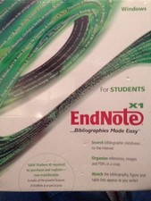EndNote X1 Full Student Retail Edition Bibliographic Reference Software Windows picture