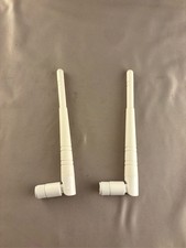 2 Pack White Dual Band WiFi Antenna 2.4GHz 5GHz RP-SMA Male Connector picture