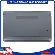 for HP 15-DA 15-DB 15T-DA 15T-DB Gray Bottom Case Base Cover with DVD Opening US picture