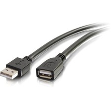 C2G 16ft USB Active Extension Cable - USB A to USB A Extension Cable - USB 2.0 - picture