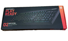 CyberPowerPC NOHI 02 RGB Illuminated USB Wired Gaming Keyboard Black BRAND NEW picture