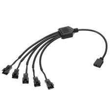 5V 3 Pin Splitter Cable, PWM Fans RGB Power Cord with 1 to 5 ARGB SM Extensio... picture