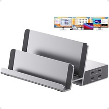 PULWTOP 19-in-1 Laptop Docking Station 3 Monitor with 100W PD 3 HDMI + 2 DP 4K picture