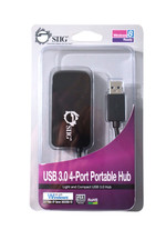 Brand New SIIG USB 3.0 4-Port Portable Hub Five Year Manufacturer Warranty picture