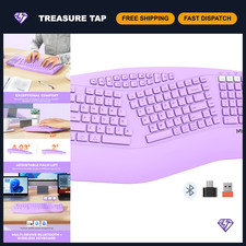 Ergonomic Wireless Bluetooth Keyboard, Multi-Device Full-Sized Split Design, Wri picture