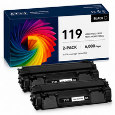 119 Toner Cartridges 2PK Black For Imageclass MF5880 MF414dw MF5950dw picture