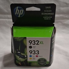 HP 932XL/933XL Black, Cyan, Magenta, Yellow Ink Cartridges (N9H69FN) Expired picture