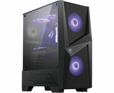 MSI MAG_FORGE_100M Mid Tower Gaming Computer Case 'Black, 2X 120Mm Rgb Pwm ~E~ picture