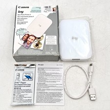 Canon Ivy Mini Photo Printer II Pure White PV-223-PW Open Box picture