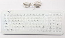 iKey SlimKey-MD Cleanable Sealed Medical Keyboard - White SLK-101-FL-GRAY-USB picture