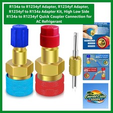 R1234yf to R134A Quick Coupler Set - Durable Brass Adapter for AC Systems picture