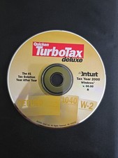 Quicken TurboTax Deluxe Tax Year 2000 for Windows Refund 1040 W-2 picture