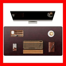 Genuine Leather Desk Mat, 31.5