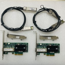 2x Mellanox MCX311A-XCAT CX311A ConnectX-3 EN Network Card 2PCS SFP + Cable picture