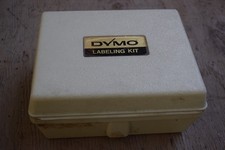 Vintage Dymo M-6 Embossing Label Maker Kit w/ Case & Tape Cartridges Labels picture