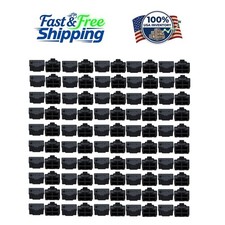 Compact 300Pcs Black Silicone Covers - Essential Dust Protectors for Tech picture