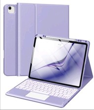 Harvopu for iPad Air 13 Inch (M4/M3/M2) & Pro 12.9 Case with Keyboard- Purple picture
