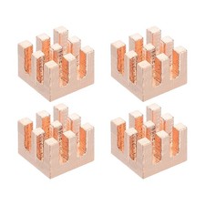 4 Pcs Copper Heatsink 8x8x6mm, Heat Sink Cooler Radiator for Raspberry Pi picture