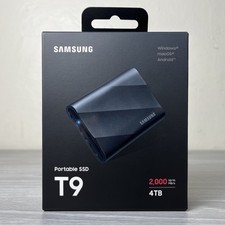 NEW Samsung External Portable T9 4TB SSD USB-C 3.2 SSD MU-PG4T0B (SEALED) 4TB picture