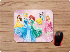 DISNEY PRINCESSES CUSTOM NEOPRENE MOUSE PAD DESK MAT HOME SCHOOL OFFICE GIFT  picture