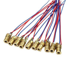 5Pcs 650nm 6mm 3V 5mW Mini Laser Dot Diode Module Head WL Red picture