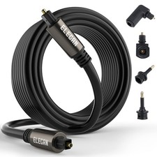 Optical Audio Cable 100 Ft Digital Audio Toslink Cable Cord-Fiber Optic-Gold ... picture