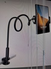 Lamicall Gooseneck Tablet Holder Mount : Flexible Arm Clip Stand Black picture