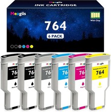 Ink Cartridge with Chip for HP 764 DesignJet T3500 PostScript Printer 6-Pack picture