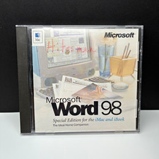 Microsoft Word 98 Special Edition for iMac/iBook Mac English CD MPN X04-88510-M picture