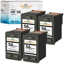 4PK for HP 56 Black Ink OfficeJet 4110 4215 5505 5510 5600 5605 5610 6105 6110 picture