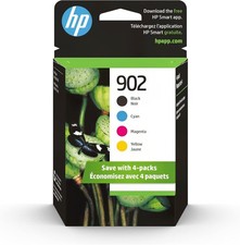 HP 902 Ink Cartridges Combo for New HP Ink 902 (4Pack,BCMY) Works OfficeJet 6950 picture