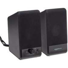 AmazonBasics USB-Powered Computer Speakers with Volume Control - Compact picture