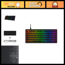 Gaming Keyboard 1800 Form Factor, Customizable RGB Lighting, Media Buttons, Memb picture