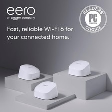 eero 6 Dual-Band Mesh Wi-Fi System 3-pack (1 router + 2 extenders)  picture