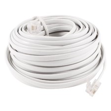 15M 6P4C RJ11 to RJ11 Telephone Cable Adapter Modular Extension Phone Line Cord picture