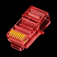  ZoeRax 100PCS RJ45 Cat6 Pass Through Connectors EZ to Crimp Modular Plug picture