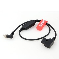 12V Regulated D-Tap to Locking Right-Angle DC Cable for Blackmagic Design ATE... picture