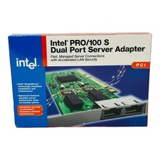 INTEL PRO/100 S DUAL PORT SERVER ADAPTER *NEW IN FACTORY SEALED BOX*  picture