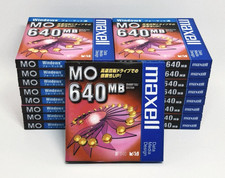 maxell 640MB MO Windows Formatted MA-M640.WIN.B1P 17-Pack New Sealed Japan picture